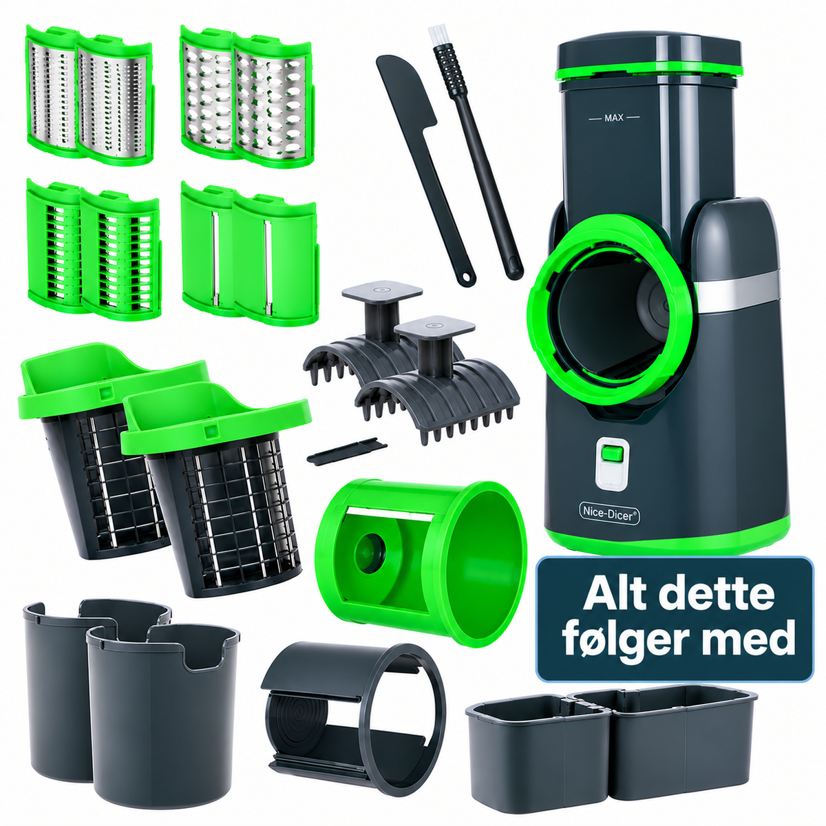 Elektrisk grøntsagshakker - Nicer Dicer Electro