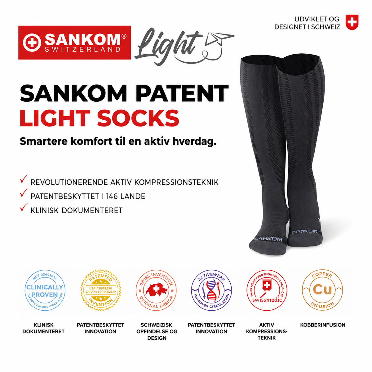 Sankom Kompressionsstrømper